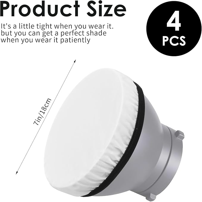 Mabor 4Pcs Round Light Diffuser Cover - Image 2