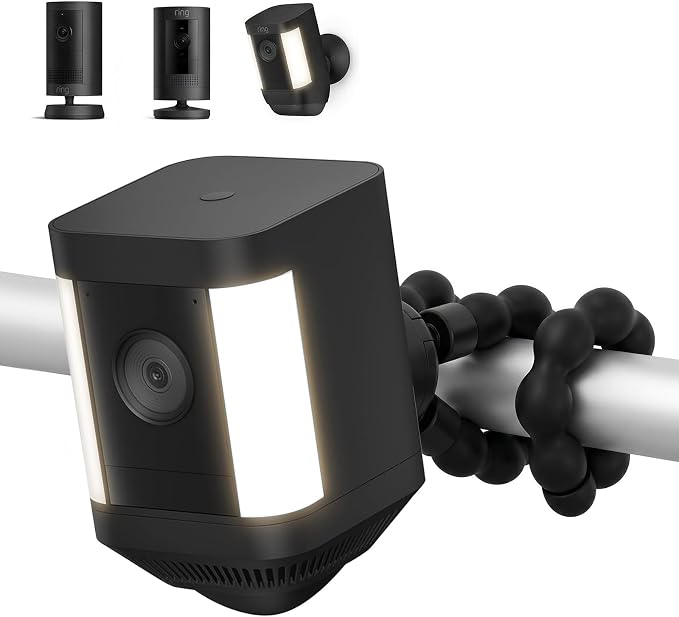Flexible Camera Tripod Mount for Ring Spotlight Cam Plus/Pro, Ring Stick Up Cam by ALERTCAM