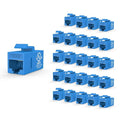 VCE UL-Listed CAT6 Keystone Coupler 25-Pack, Ethernet Coupler Female to Female by VCE