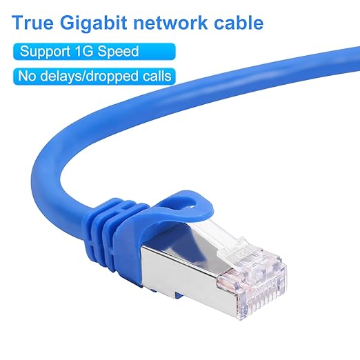 CAT 6 Shielded Ethernet Cable 25FT, Indoor High-Speed 10Gbps Snagless Shielded - Image 3