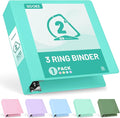 Sooez BinderX Extra Durable 2 Inch 3-Ring Binder, Holds 520 Sheets of 8.5x11 by Sooez