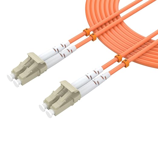 Om1 Fiber Patch Cable, LC/UPC to LC/UPC, 30M/98FT Multimode Duplex 62.5/125µm by lidkew