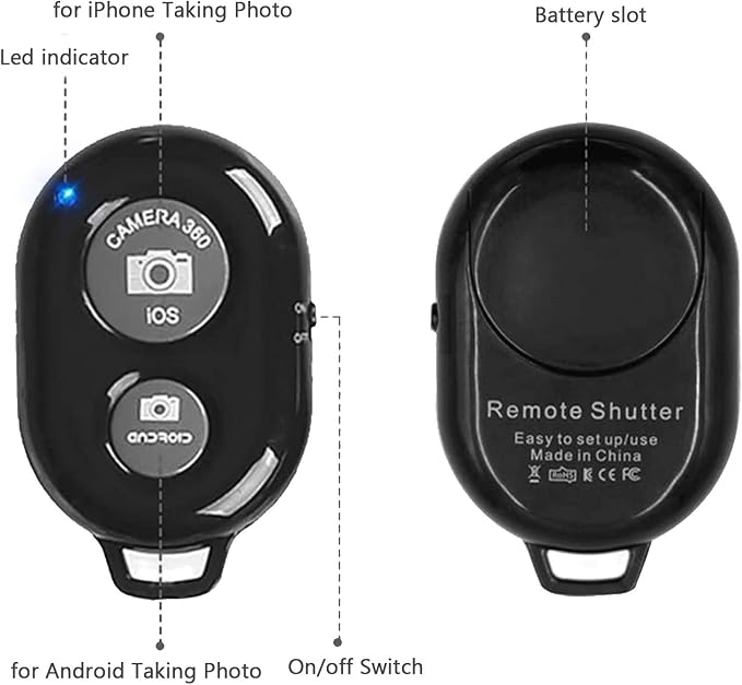 Cellphone Remote Shutter for Smartphones and Tablets, AOQIYUE Wireless Camera - Image 5