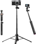 Upgrade 59" Tripod Stand w Auto-Open 4-Leg, ULANZI TT24 Vlogging Selfie Stick by ulanzi