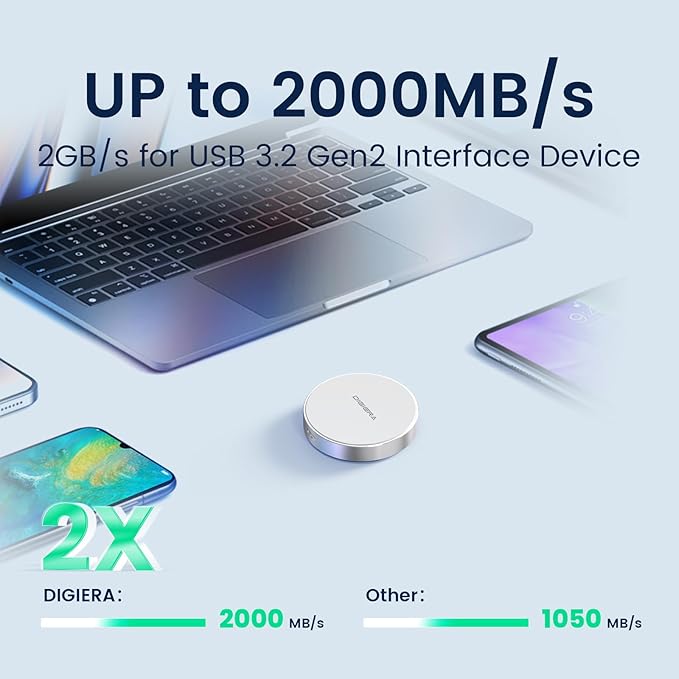 DIGIERA 4TB Magnetic Portable SSD, External Solid State Drives - Image 4