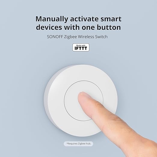 SONOFF Zigbee Switch, SNZB-01P Wireless Push Button, Supports to Create Smart - Image 2