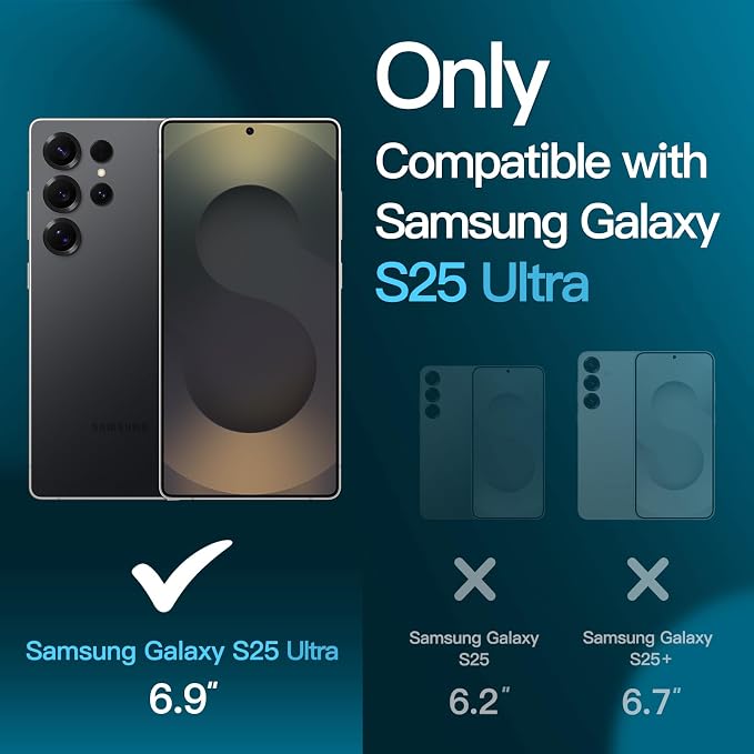 JETech Screen Protector for Samsung Galaxy S25 Ultra 5G - Image 3