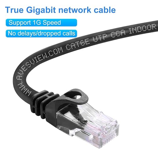 CAT 6 Ethernet Cable 25 FT, Indoor High-Speed 10Gbps Snagless CAT6 25FT - Image 5