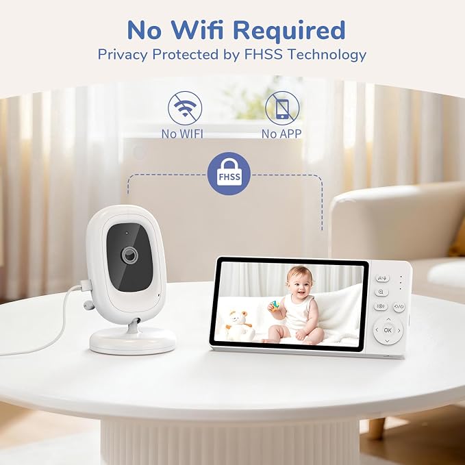 2026 1080P No WiFi Video Baby Monitor - Image 7