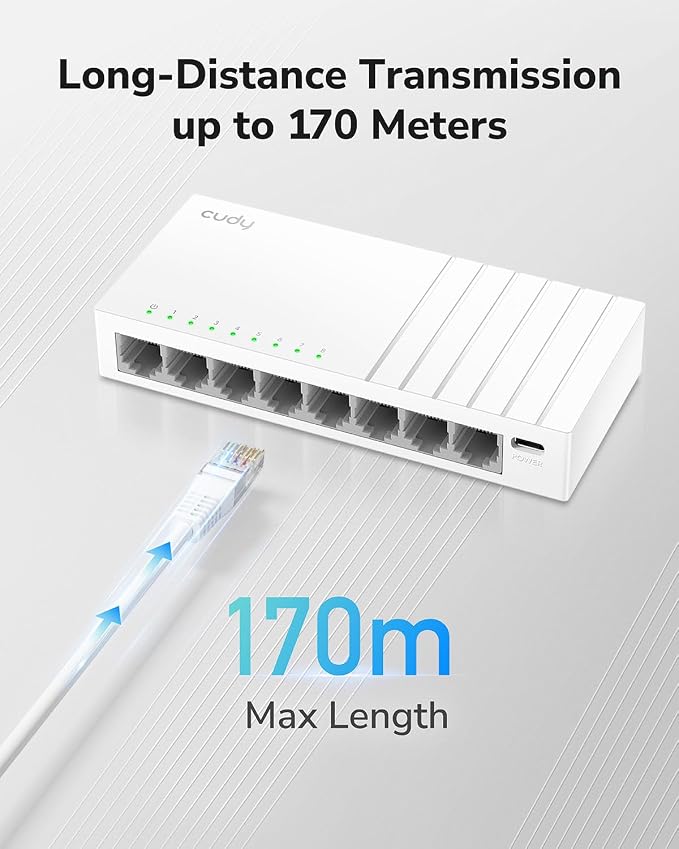 Cudy GS108U 8 Port Gigabit Ethernet Switch - Image 4