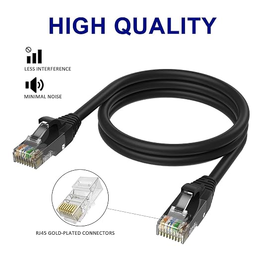 Adoreen Cat 6 Ethernet Cable 6 Ft-3 Pack, High Speed Short Patch Cables Network - Image 3