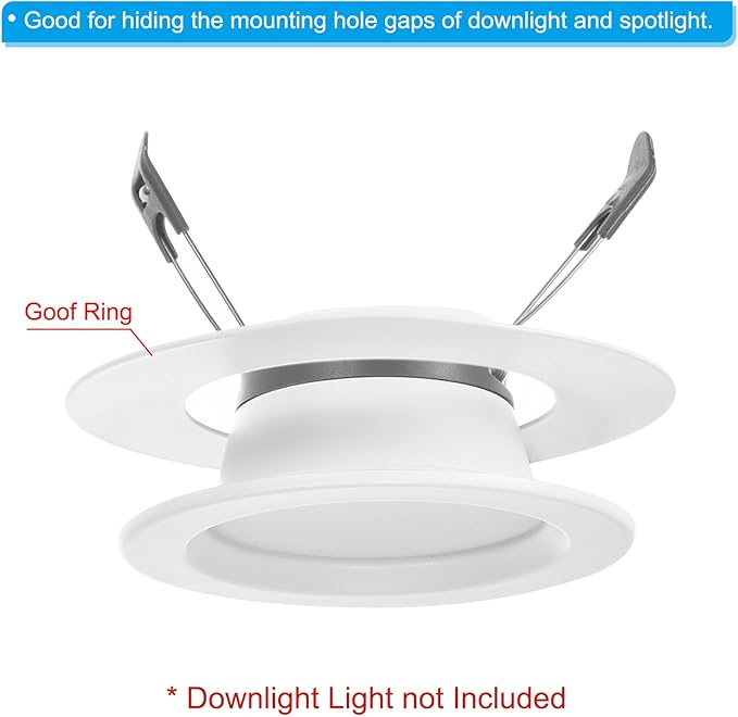 PATIKIL 4.5" ID 6.3" OD Light Trim Ring - Image 3