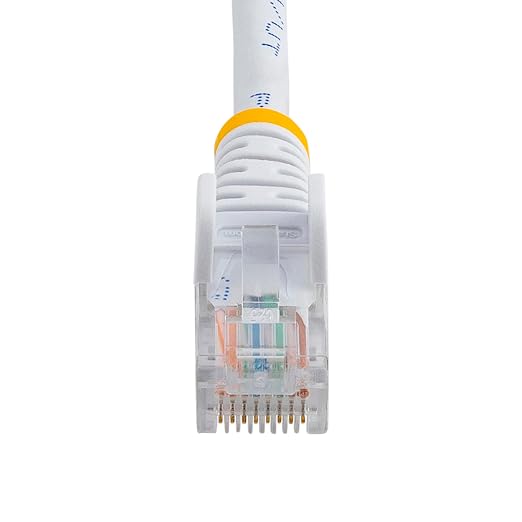StarTech.com Cat5e Ethernet Cable - 15 ft - White- Patch Cable - Snagless Cat5e - Image 4