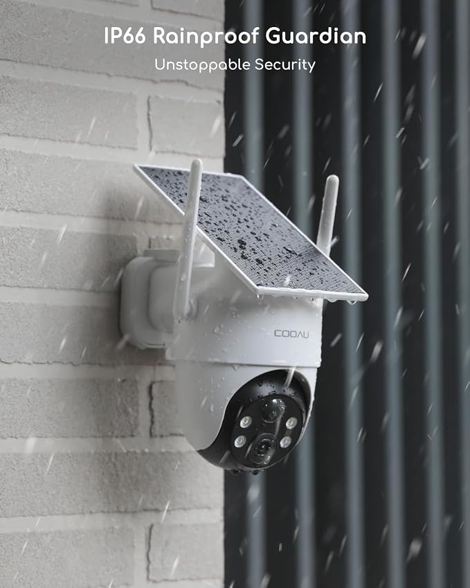 COOAU Solar Security Cameras Wireless Outdoor – Low-Light Rechargeable​​ - Image 8