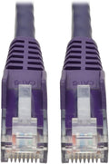 Tripp Lite 15ft Cat6 Gigabit Ethernet Snagless Molded Patch Cable UTP Purple by TrippLite