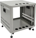 9U Stereo & Studio Rack with Wheels, Open Frame Audio Rack Cabinet, Rolling by Pinelicorn