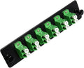 RiteAV LGX Footprint Fiber Optic Cable LC Adapter Patch Panel 6 Ports Loaded by RiteAV