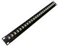 Ultra Spec Cables 1U 24 Port High Density Patch Panel, Loaded by UltraSpecCables