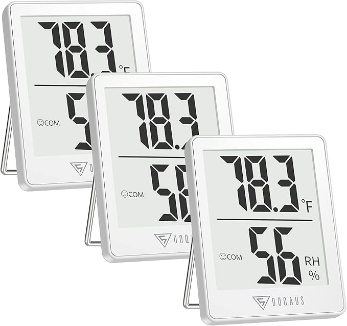 DOQAUS Indoor Thermometer, Humidity Gauge Room Thermometer by DOQAUS