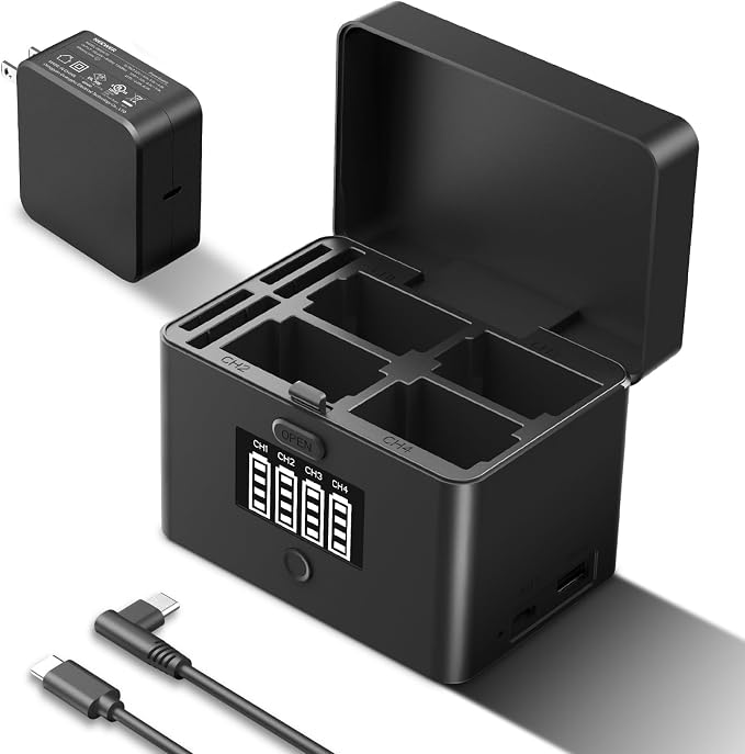 NEEWER NW-ZP4 2in1 Four Channel USB Camera Battery Charger by Neewer