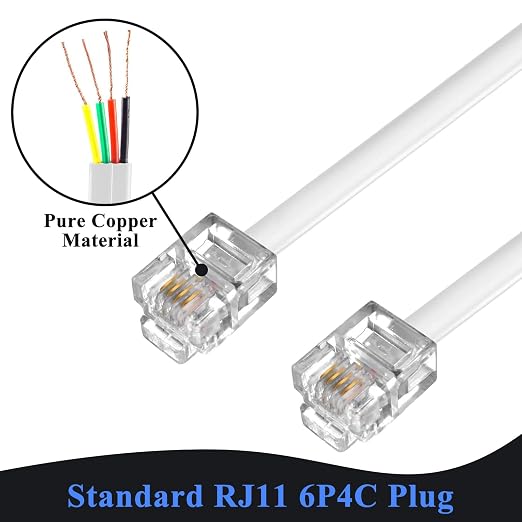 Phone Cord 15FT, Landline Telephone Cable - Image 2