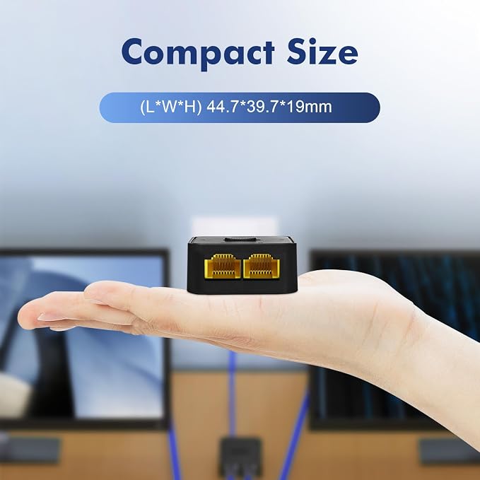 Binardat 10 Gigabit Network Switcher, 10G/5G/2.5G/1000M/100Mbps, Passive - Image 7