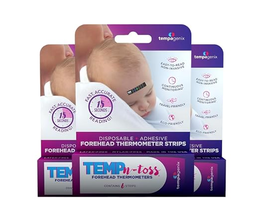 Fast Reading Disposable Forehead Thermometer Strips by TEMPN-TOSS