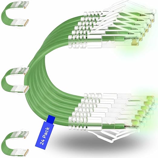 Rapink Patch Cables Cat6/ Cat6a 3ft Slim, Cat6a Ethernet Patch Cable 30G Support by Rapink