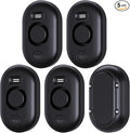 5 Pack Water Leak Detectors for Home, 100dB Water Sensor Alarm Black | Leakage by METAK