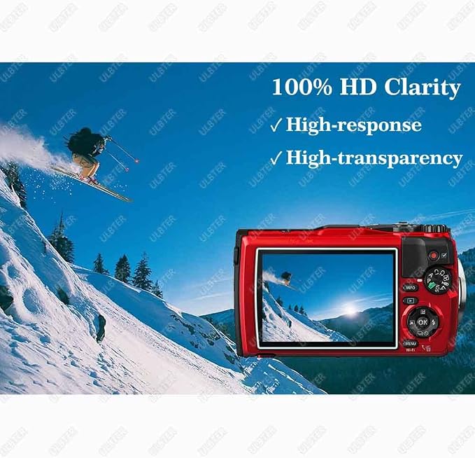 ULBTER Screen Protector for Olympus TG-7 TG-6 TG-5 TG-4 TG7 Red Black, OM - Image 5