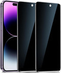 YMHML 2 Pack for iPhone 14 Pro Privacy Screen Protector Tempered Glass by YMHML
