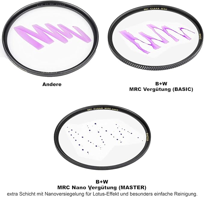 B+W 67mm Master Clear MRC Nano 007M Glass Filter - Image 6