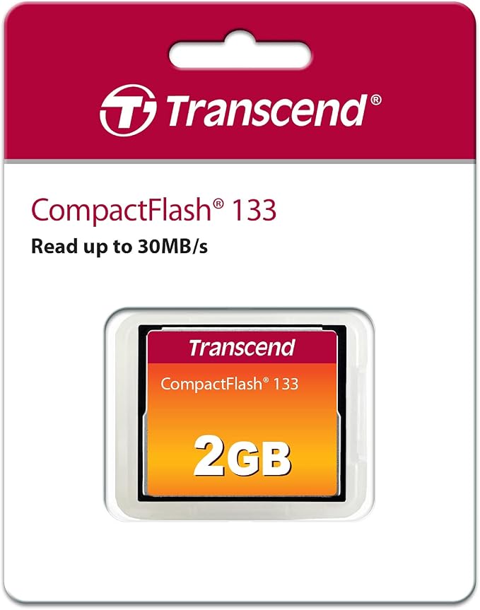 Transcend CF133 CompactFlash Memory Card 2GB, DSLRs Camera Card, MLC NAND Flash - Image 2