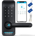 Smart Door Lock with Handle: Kucacci Keyless Entry Digital Door Lock by KeylessLockforSmartHome