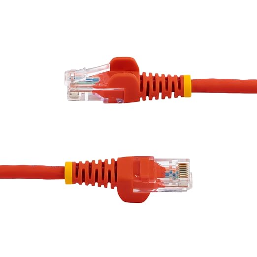 StarTech.com Cat5e Ethernet Cable - 2 ft - Red- Patch Cable - Snagless Cat5e - Image 3