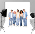 10x8FT White Backdrop for Photography, High Density Polyester Fabric Background by Unknown
