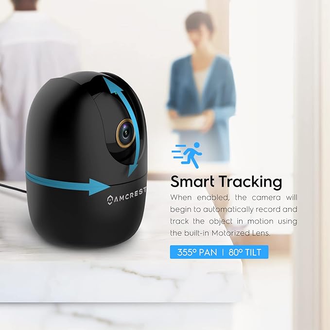 Amcrest 4MP WiFi Camera Indoor, Dog Camera, Sound & Baby Monitor, Human & Pet - Image 3
