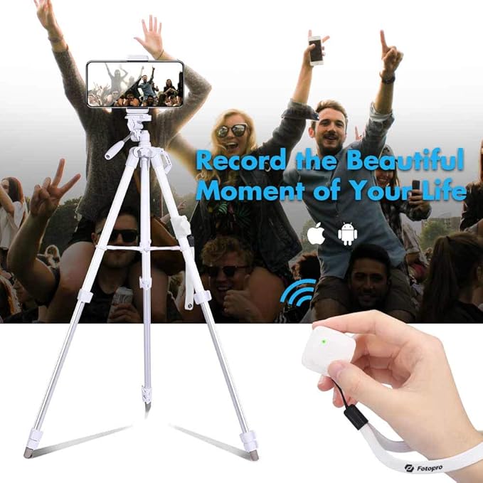 Fotopro 60" White Camera Tripod - Image 3