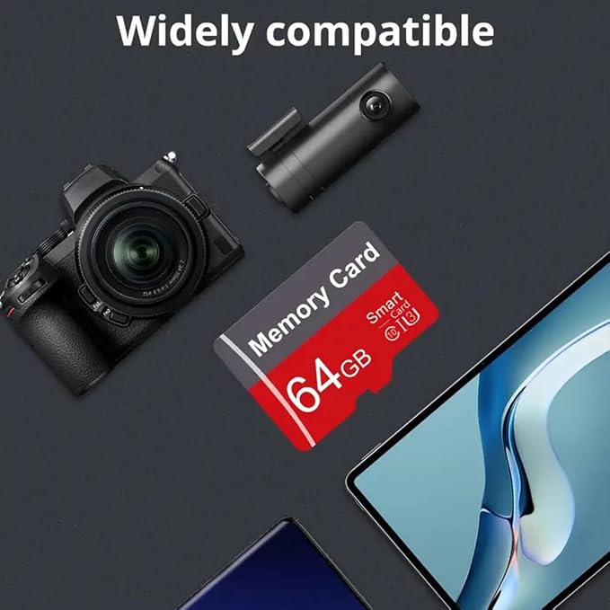2 Pack Memory Card 64GB with Adapter, High Speed TF Card, UHS-I C10 A1 Memory - Image 5