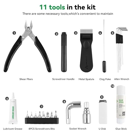 Creality Official General Tool Box Kit 3D Printer Tool Kit Set 11PCS in 1 - Image 2