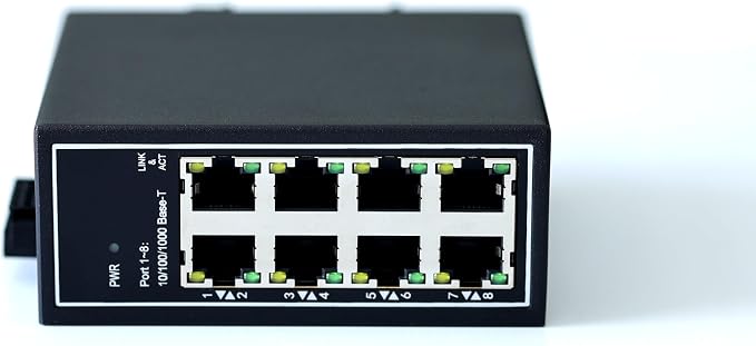 WDH-8GT-DC 10/100/1000Mbps Unmanaged 8-Port Gigabit Industrial Ethernet Switches - Image 3