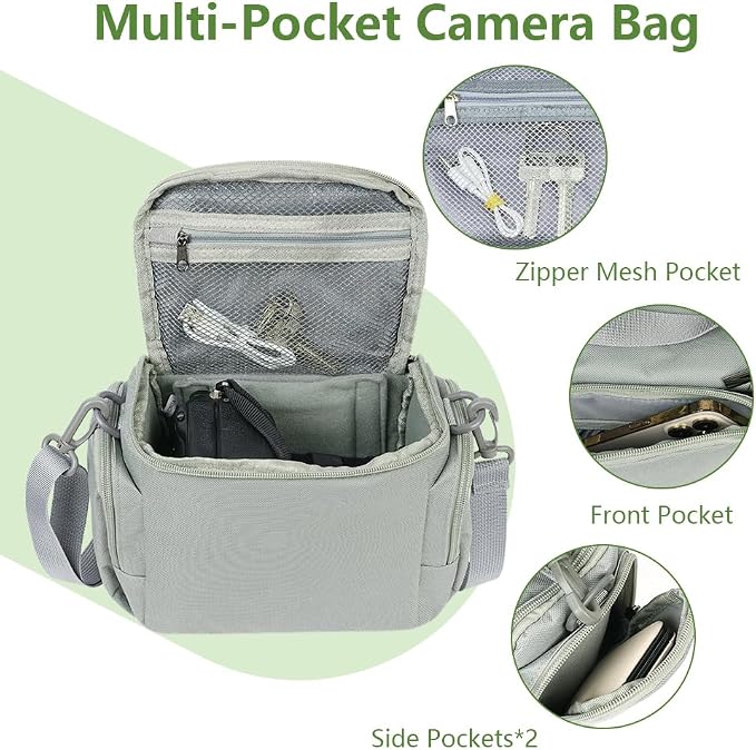 Ainiv DSLR Camera Bag, Waterproof Anti-Shock SLR Camera Case, Large Adjustable - Image 3