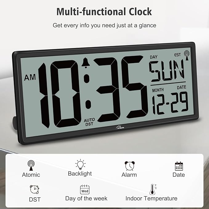 WallarGe 14.5'' Atomic Clock - Image 4