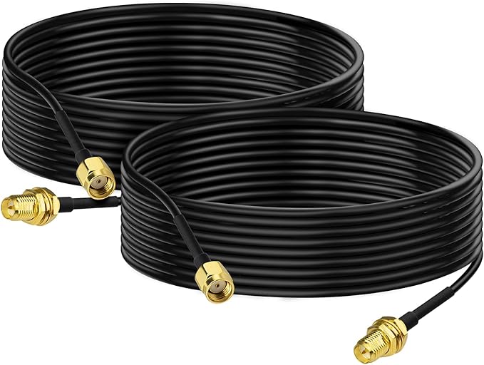 Bingfu WiFi Antenna Extension Cable 2-Pack RP-SMA Male to RP-SMA Female - Image 6