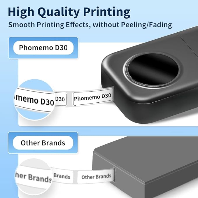 Phomemo D30 Label Maker Machine, Inkless Thermal Label Printer Portable Sticker - Image 5