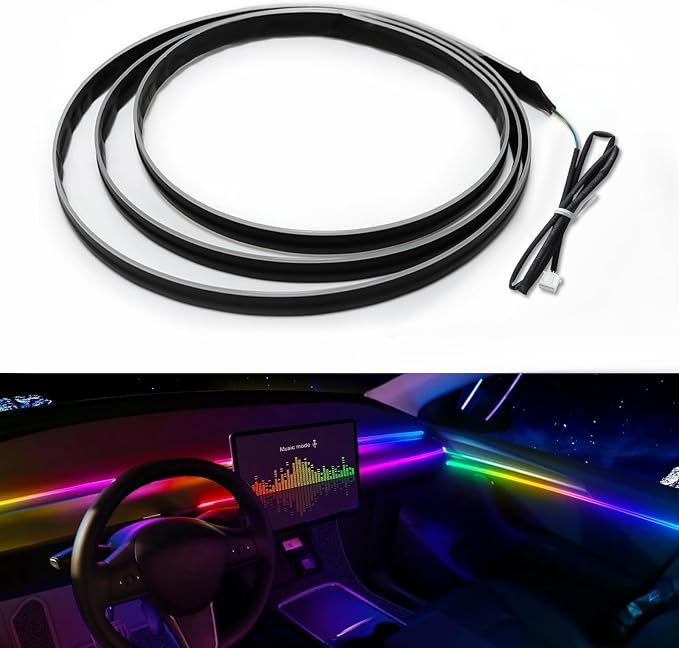 Dreamcolor Acrylic Interior Car LED Strip Light 43-inch, which fit by MAODANER