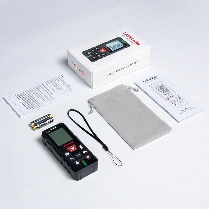 LT50 Laser Measure, 165ft/50m Laser Measurement Tool, - Image 9