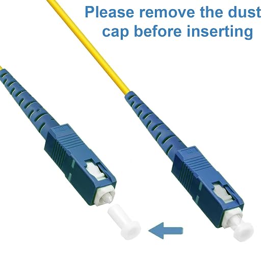 FLYPROFiber- OS2 Single Mode Fiber, 3M/10ft SC/UPC to SC/APC Fiber Optic - Image 5