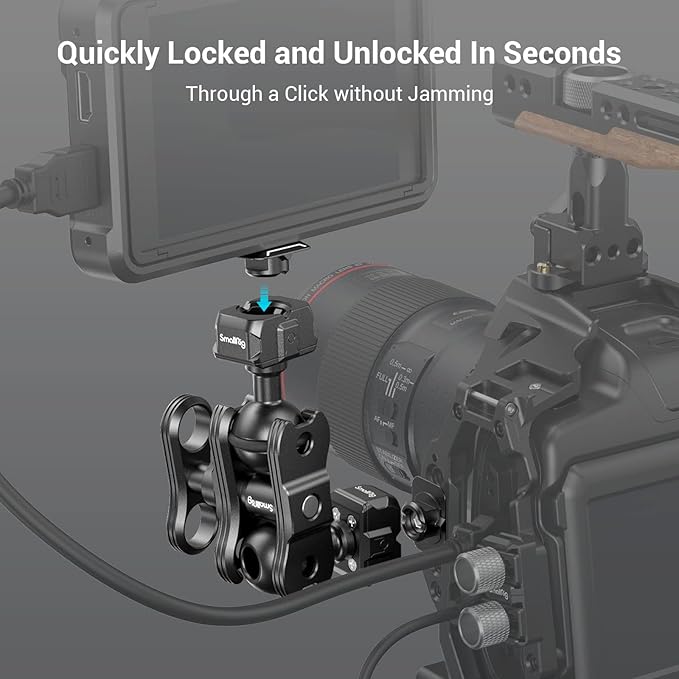 SmallRig Quick Release Ballhead Magic Arm 360° Rotation Articulating Magic Arm - Image 2