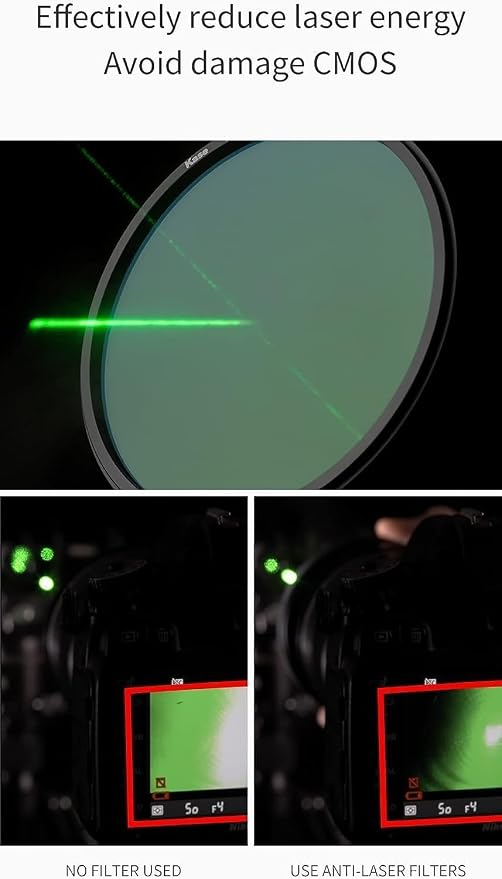 Kase Revolution Anti-Laser Filter Magnetic Shockproof Tempered Optical Glass - Image 4